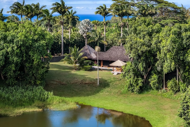 5-1105 Kuhio Hwy Unit A, Kilauea, HI 96754 - view of subject property featuring a large body of water