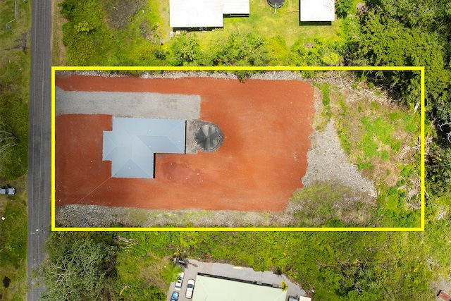 15-1987 27th Ave, Keaau, HI 96749 - aerial overview of property's location with property parcel outlined