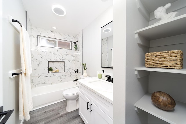 15-1987 27th Ave, Keaau, HI 96749 - bathroom with vanity, shower / washtub combination, and wood finished floors