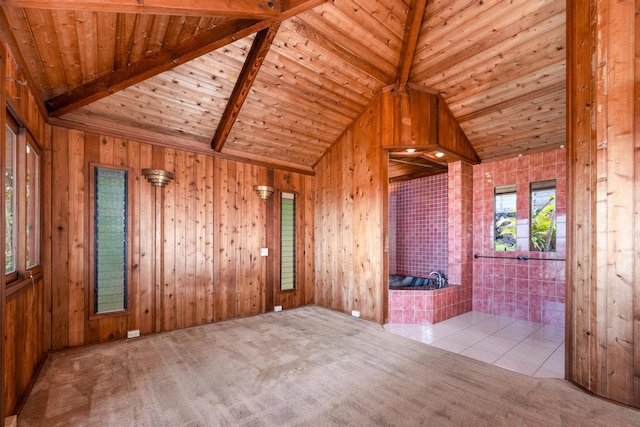 72-981 Puukala Rd, Kailua-Kona, HI 96740 - unfurnished living room with wooden ceiling and wooden walls