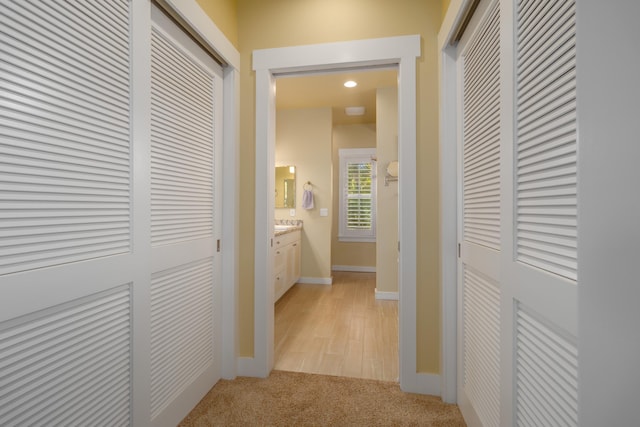 54-3723 Lehuula Cir, Kapaau, HI 96755 - hall with light colored carpet and baseboards