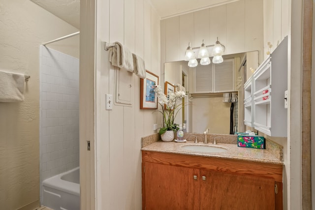5061 Lawai Rd Unit 333, Koloa, HI 96756 - bathroom featuring vanity and  shower combination