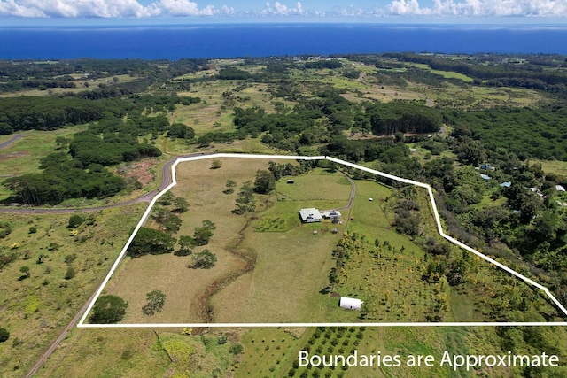 28-811 Akaka Falls Rd, Honomu, HI 96728 - aerial view of property's location with property boundaries highlighted and a nearby body of water