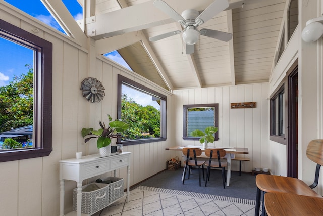 4085-B Noho Rd, Koloa, HI 96756 - sunroom featuring plenty of natural light and wood walls