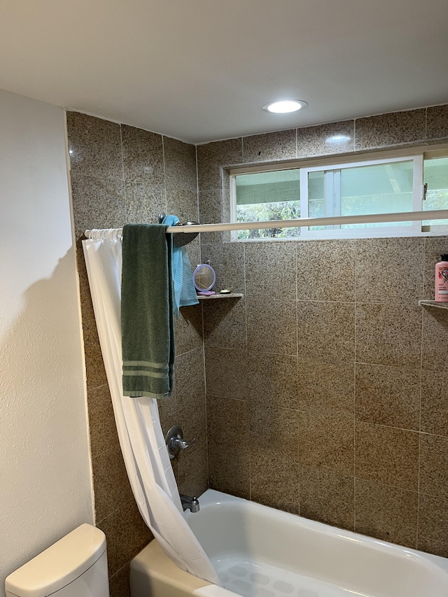 16-2064 Azure Dr, Pahoa, HI 96778 - bathroom with shower / bath combination with curtain and toilet