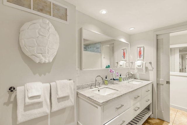 1661 Pee Rd Unit I-204, Koloa, HI 96756 - full bathroom with double vanity, recessed lighting, and tile patterned flooring