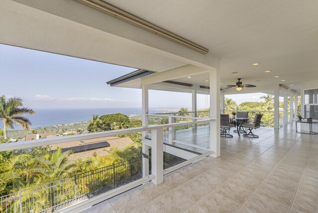 77-6470 Ono Rd, Kailua-Kona, HI 96740 - sunroom / solarium with a water view