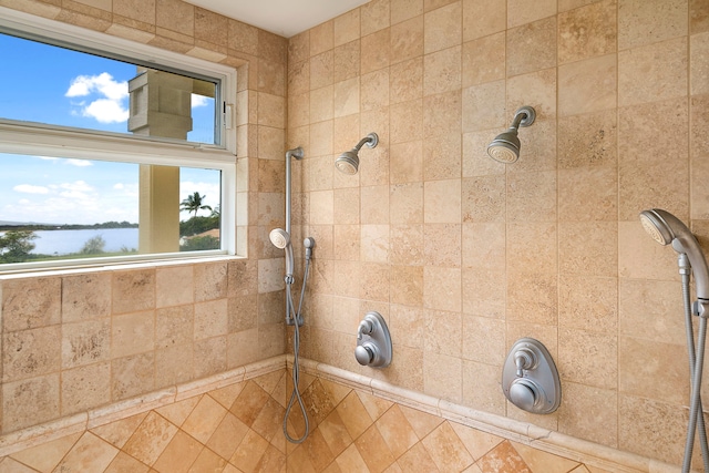 69-1000 Kolea Kai Cir Unit 7E, Waikoloa, HI 96738 - full bathroom with tiled shower and a water view