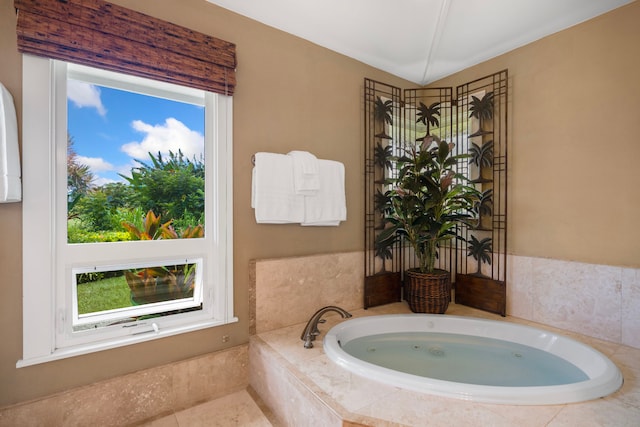 4194 Waileia Pl, Princeville, HI 96722 - bathroom with a whirlpool tub and plenty of natural light