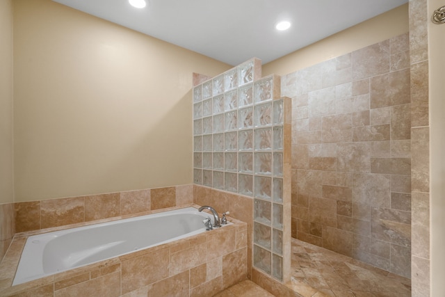 1831 Poipu Rd Unit 823, Koloa, HI 96756 - full bath featuring a garden tub, walk in shower, and recessed lighting