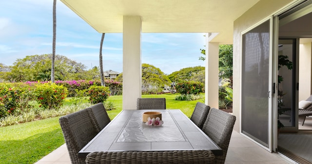 69-1010 Keana Pl Unit F105, Waikoloa, HI 96738 - view of patio featuring outdoor dining area