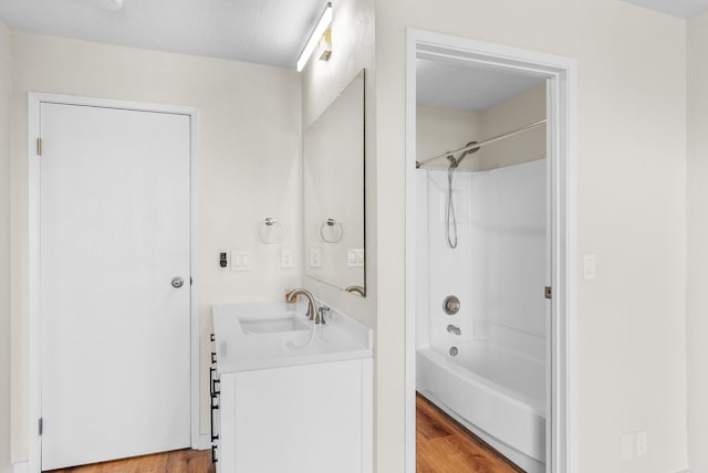 77-305 Kalani Way Unit 6, Kailua-Kona, HI 96740 - full bath with vanity, wood finished floors, and tub / shower combination