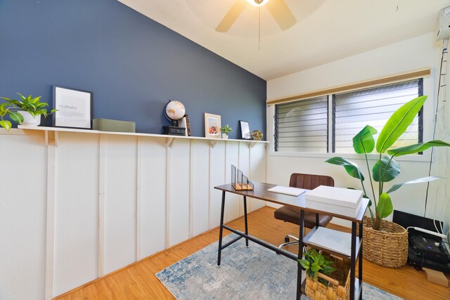 15-1506 23rd Ave, Keaau, HI 96749 - office space with wood finished floors and ceiling fan