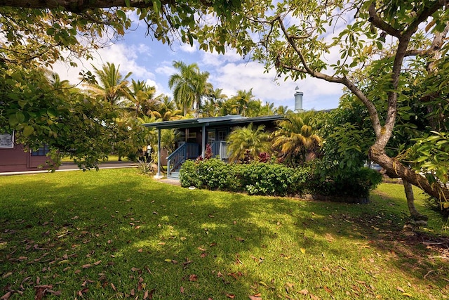 13-125 Nalu Pl, Pahoa, HI 96778 - view of grassy yard