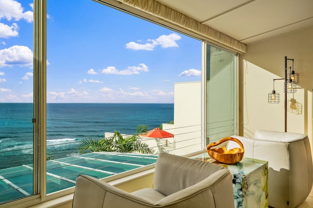 5454 Ka Haku Rd Unit 307, Princeville, HI 96722 - balcony with a water view