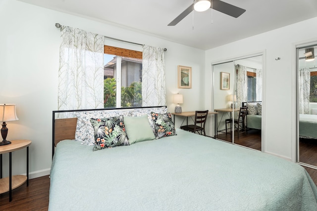 76-134 Heenalu Rd Unit 10, Kailua-Kona, HI 96740 - bedroom featuring multiple windows, wood finished floors, and baseboards
