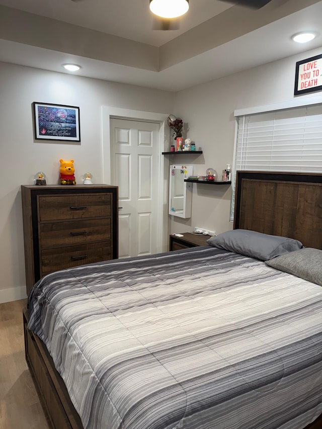16-2062 Paradise Dr, Pahoa, HI 96778 - bedroom with wood finished floors, recessed lighting, and baseboards
