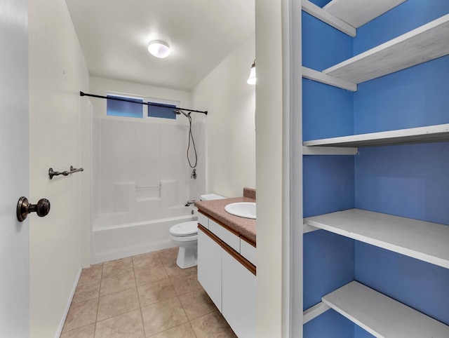 907 Mala Pua Way, Hilo, HI 96720 - full bathroom featuring toilet, shower / washtub combination, vanity, and tile patterned flooring