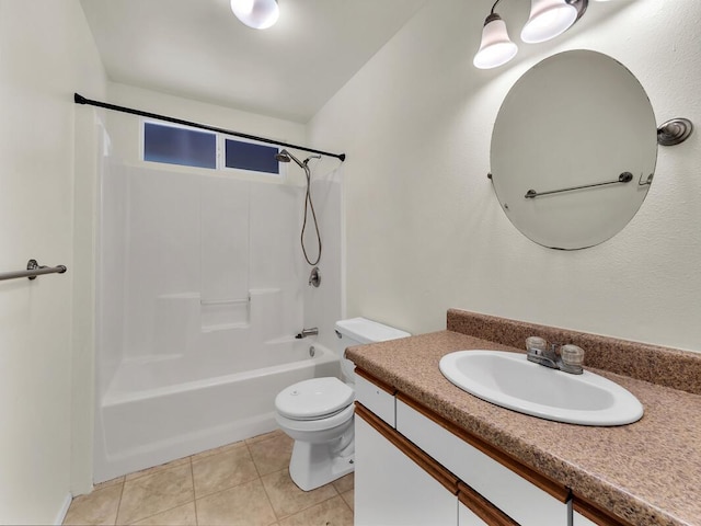 907 Mala Pua Way, Hilo, HI 96720 - bathroom featuring vanity, tub / shower combination, tile patterned floors, and toilet
