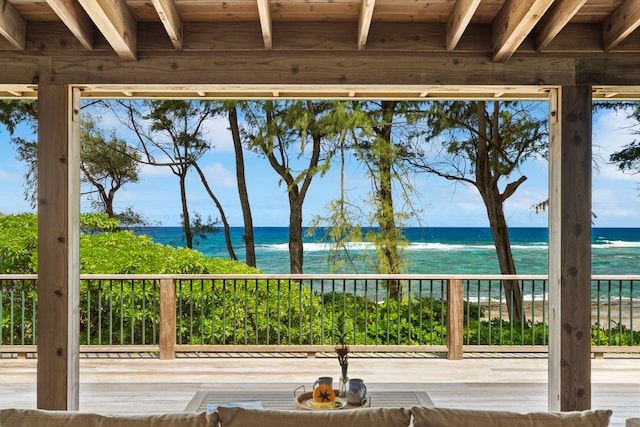 7312 Alealea Rd, Hanalei, HI 96722 - deck featuring a water view