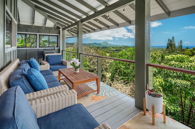 4282 Kalaheo Dr, Kalaheo, HI 96741 - deck with an outdoor living space