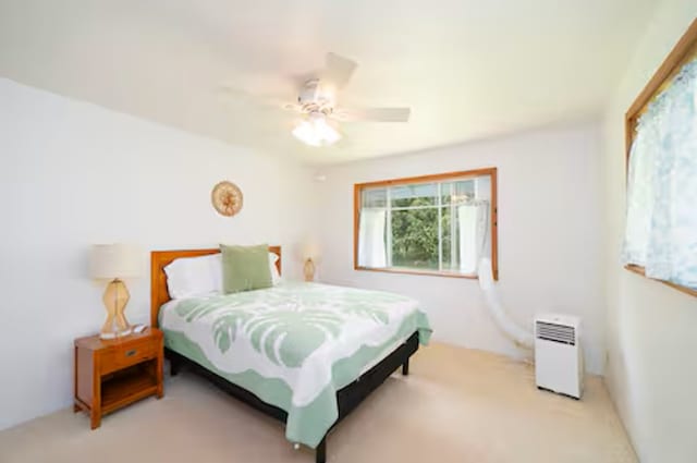 15-1893 32nd Ave, Keaau, HI 96749 - bedroom with carpet flooring and a ceiling fan