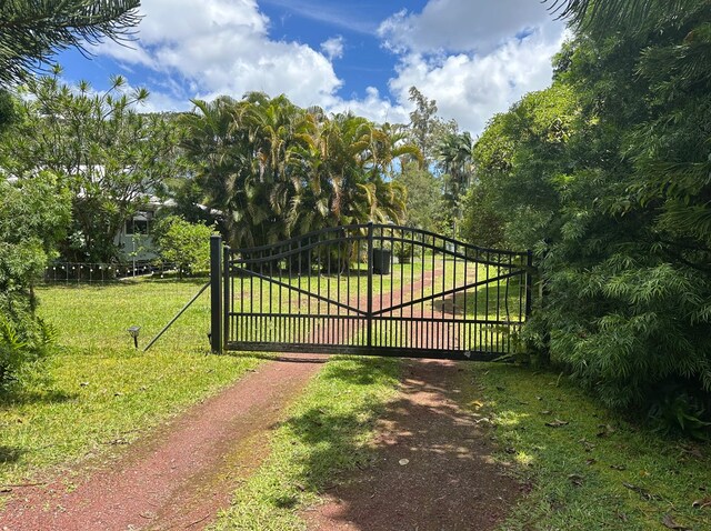 15-1893 32nd Ave, Keaau, HI 96749 - gate featuring a yard