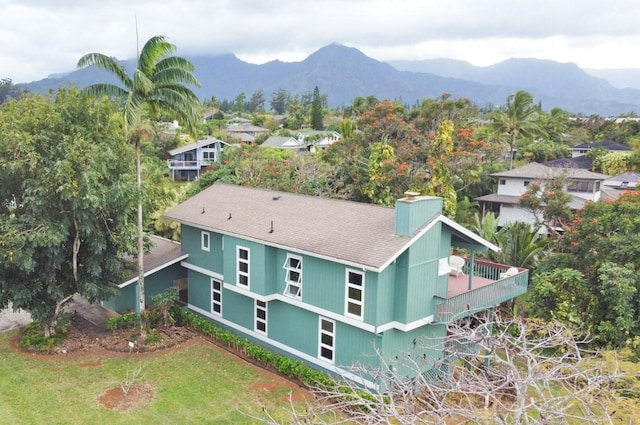 3636 Keoniana Rd, Princeville, HI 96722 - view from above of property featuring a mountainous background