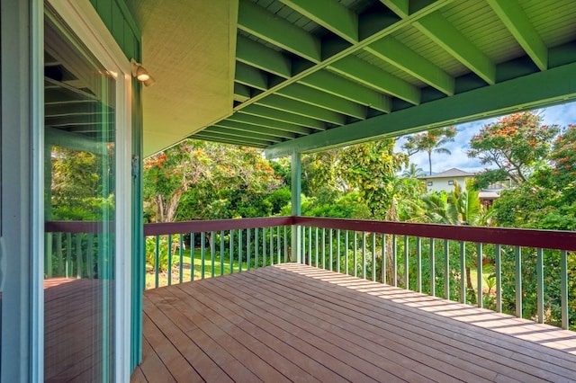3636 Keoniana Rd, Princeville, HI 96722 - view of wooden deck