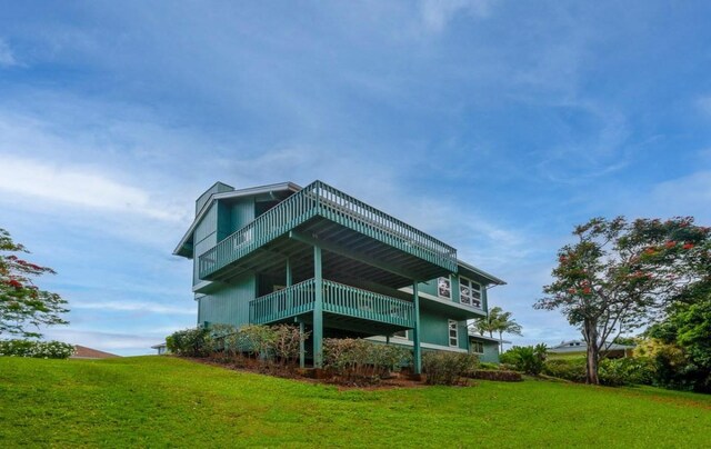 3636 Keoniana Rd, Princeville, HI 96722 - back of house with a yard