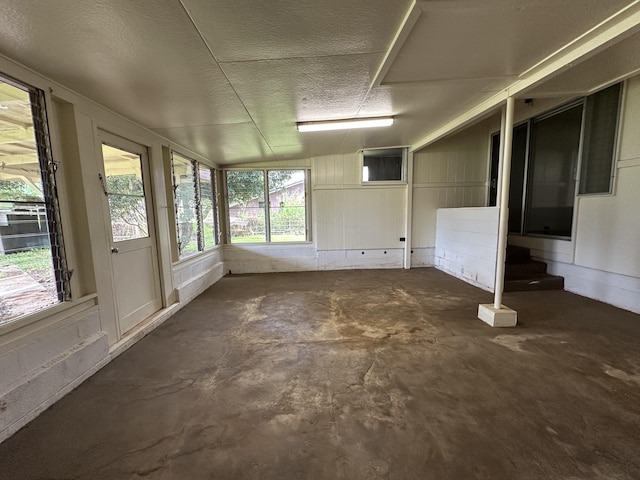 5684 Wailaau Rd, Koloa, HI 96756 - unfurnished sunroom with unfinished concrete flooring