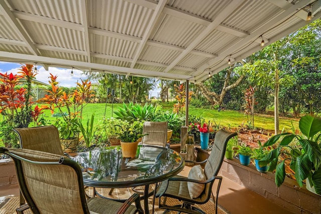2819 Kapena St, Lihue, HI 96766 - view of patio / terrace featuring outdoor dining area