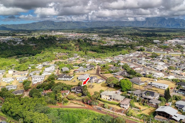 2819 Kapena St, Lihue, HI 96766 - aerial view of residential area with a mountainous background