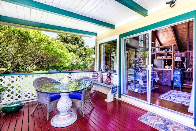 99-1798 Painiu Loop, Volcano, HI 96785 - deck with outdoor dining space