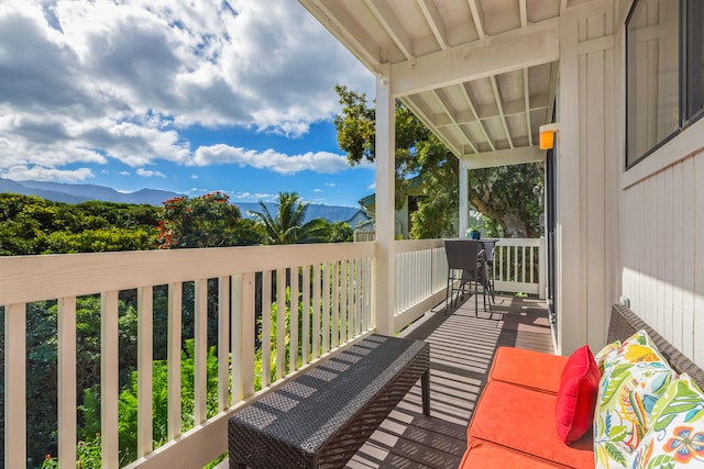 5301 Ka Haku Rd Unit 112, Princeville, HI 96722 - balcony featuring a mountain view