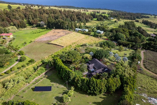 44-2325 Middle Rd, Honokaa, HI 96727 - aerial view of property and surrounding area with a nearby body of water and rural landscape
