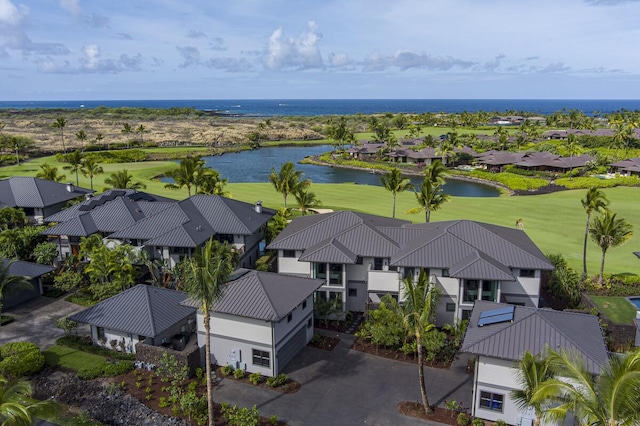 73-4804 Hinahina Rd Unit 13, Kailua-Kona, HI 96740 - aerial view of residential area featuring a golf course and a large body of water