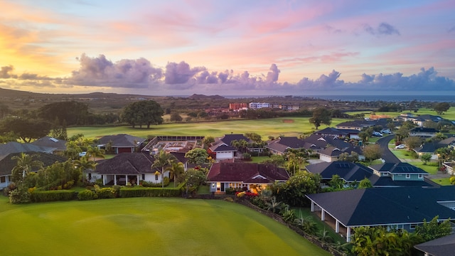 5385 Kolepa Pl, Koloa, HI 96756 - aerial view at dusk of view of golf course and a residential view