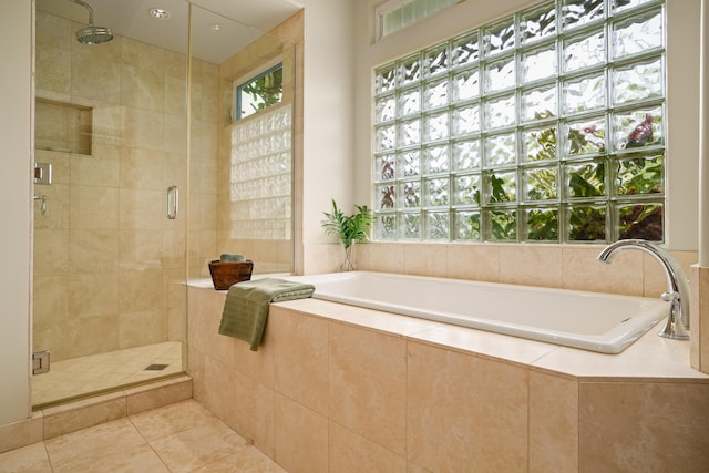 5385 Kolepa Pl, Koloa, HI 96756 - full bath featuring a bath, a shower stall, and tile patterned flooring