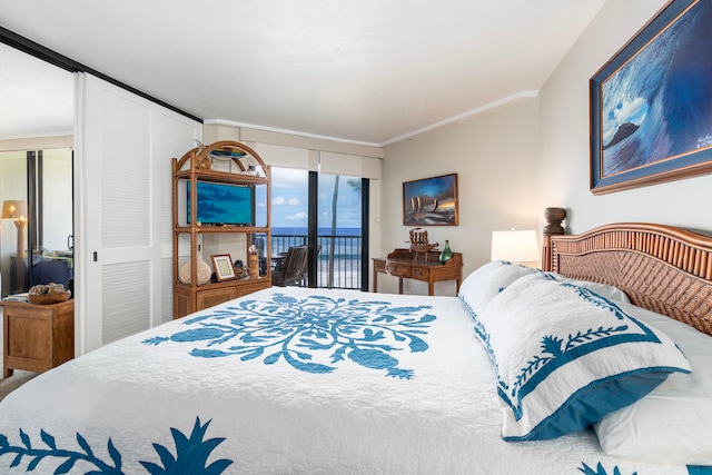 75-6106 Alii Dr Unit 208, Kailua-Kona, HI 96740 - bedroom with ornamental molding