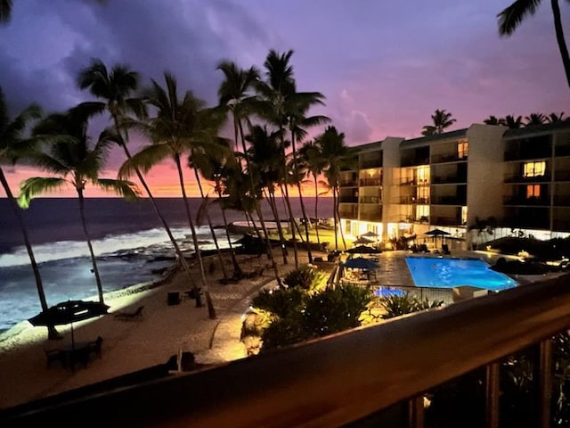 75-6106 Alii Dr Unit 208, Kailua-Kona, HI 96740 - community pool featuring view of water and beach