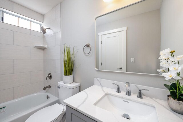 68-3890 Lua Kula St Unit 1104, Waikoloa, HI 96738 - bathroom with toilet, vanity, and shower / tub combination