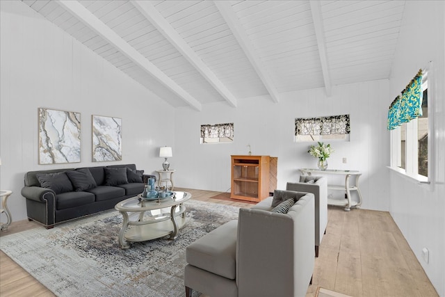 11-3953 Liona St, Volcano, HI 96785 - living room featuring wood finished floors, healthy amount of natural light, and wooden ceiling