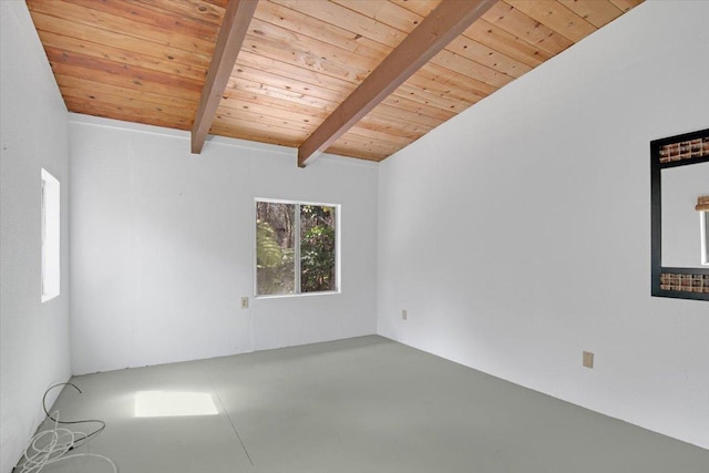 11-3953 Liona St, Volcano, HI 96785 - empty room featuring wood ceiling and finished concrete flooring