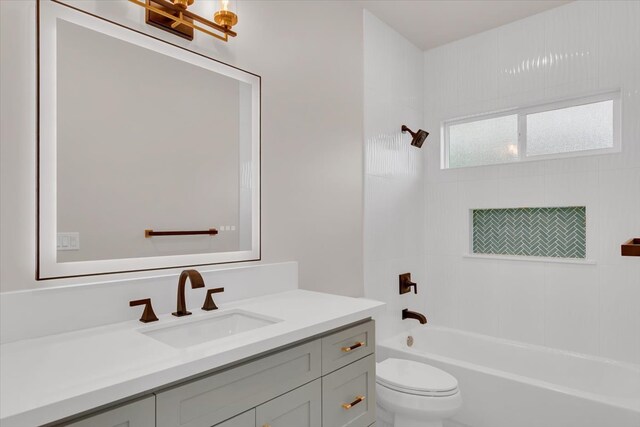 15-1616 7th Ave, Keaau, HI 96749 - full bathroom with vanity, toilet, and tub / shower combination