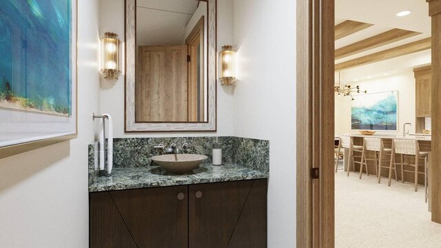 3770 Alaoli Way Unit 2003, Lihue, HI 96766 - bathroom featuring vanity and tasteful backsplash