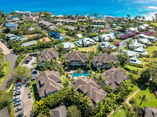 2373 Hoohu Rd Unit B111, Koloa, HI 96756 - aerial view of residential area with a nearby body of water and a pool area