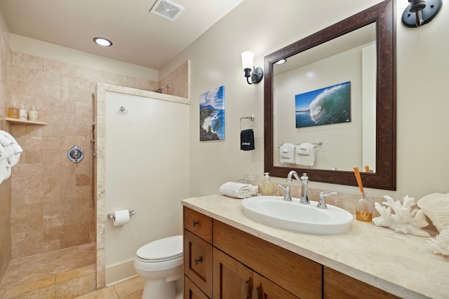 2373 Hoohu Rd Unit B111, Koloa, HI 96756 - full bathroom featuring vanity, a walk in shower, toilet, and tile patterned flooring