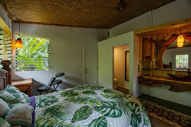 14-3401 Pakalana Rd, Pahoa, HI 96778 - bedroom featuring wood finished floors and a sink