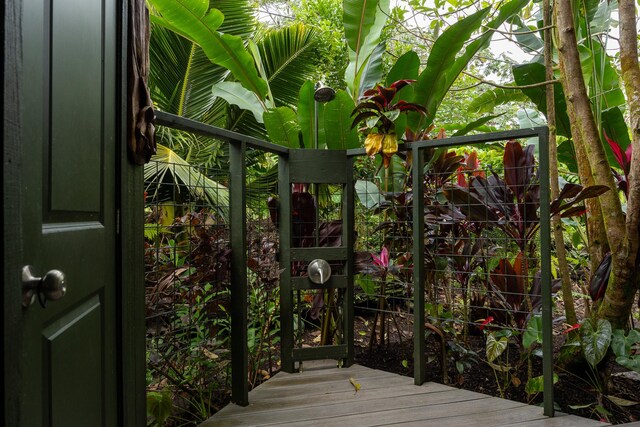 14-3401 Pakalana Rd, Pahoa, HI 96778 - view of wooden deck